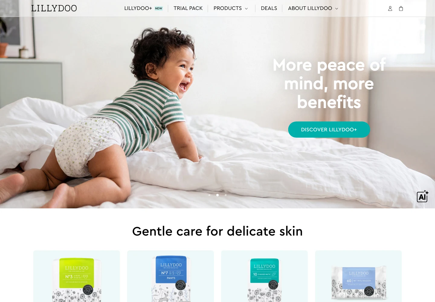 LILLYDOO live Shopify storefront